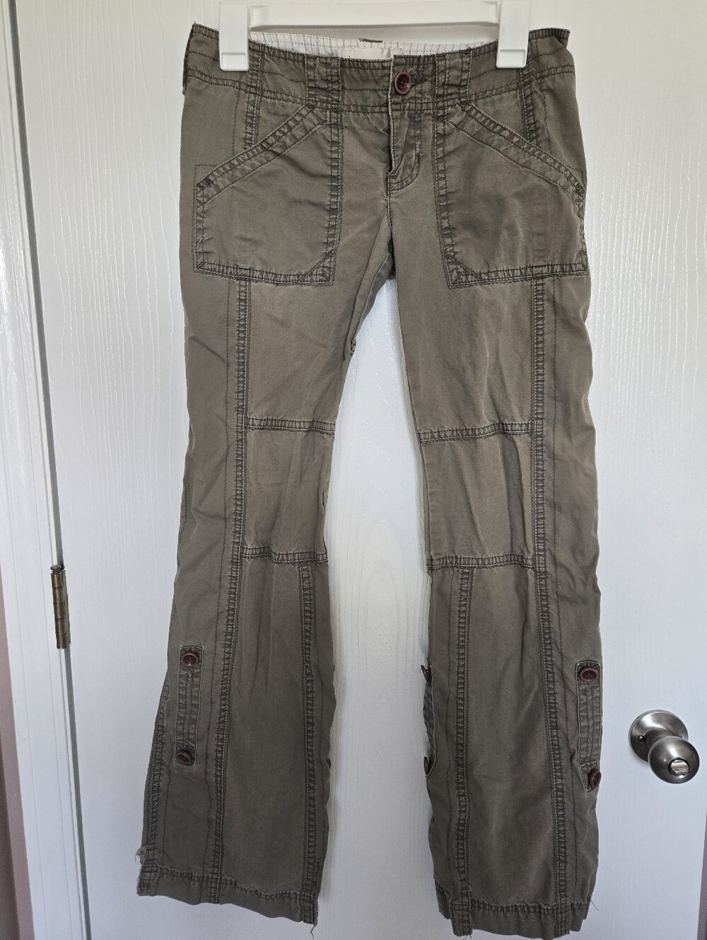 ABERCROMBIE & FITCH | Vintage Y2K Green Utility Pants